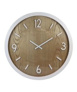 Deals 🤩 Madras Link Jubilee White Oak Wall Clock 🛒