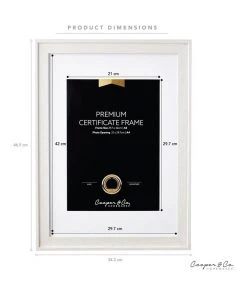Discount ⌛ Cooper & Co 2pk A3 Noose Certificate Frame White 🥰 -Deals Home Décor Store 816638500 6 720x928