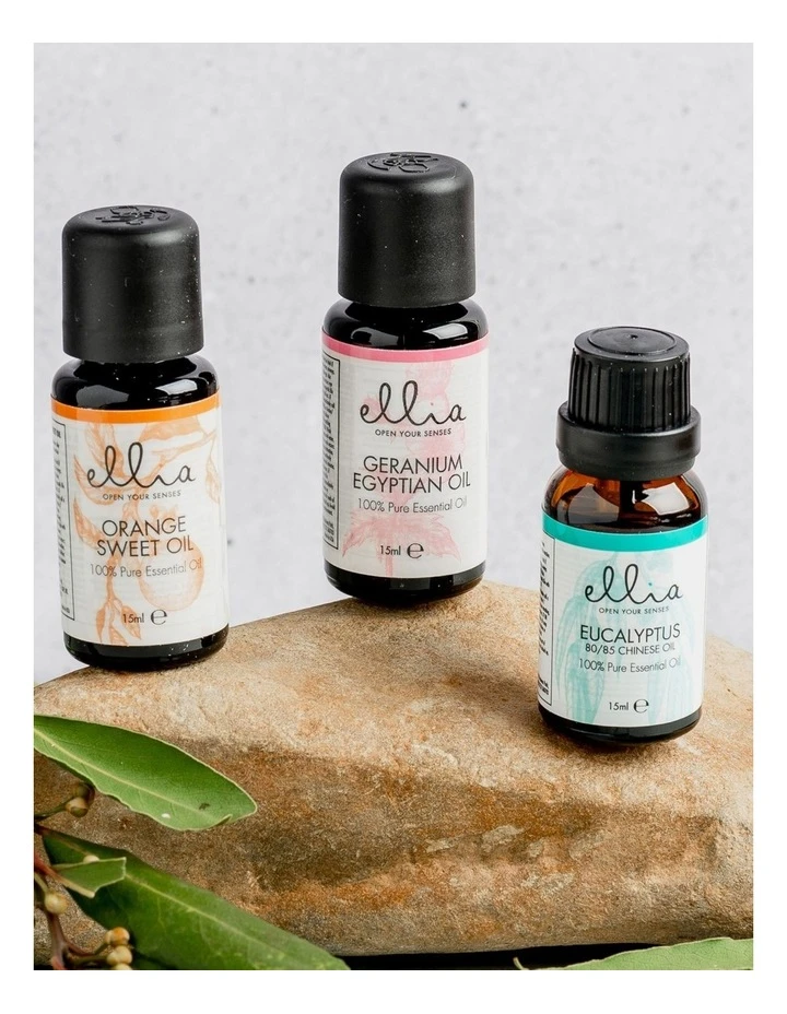 Budget 𧨠Ellia Eucalyptus/Orange/Geranium Essential Oil 15ml 3 Pack π 3 Budget 𧨠Ellia Eucalyptus/Orange/Geranium Essential Oil 15ml 3 Pack π - Image 3