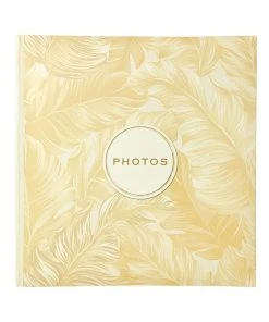 Best deal ❤️ Profile Golden Palms 200 Capacity Photo Capacity Photo Album Yellow 🛒