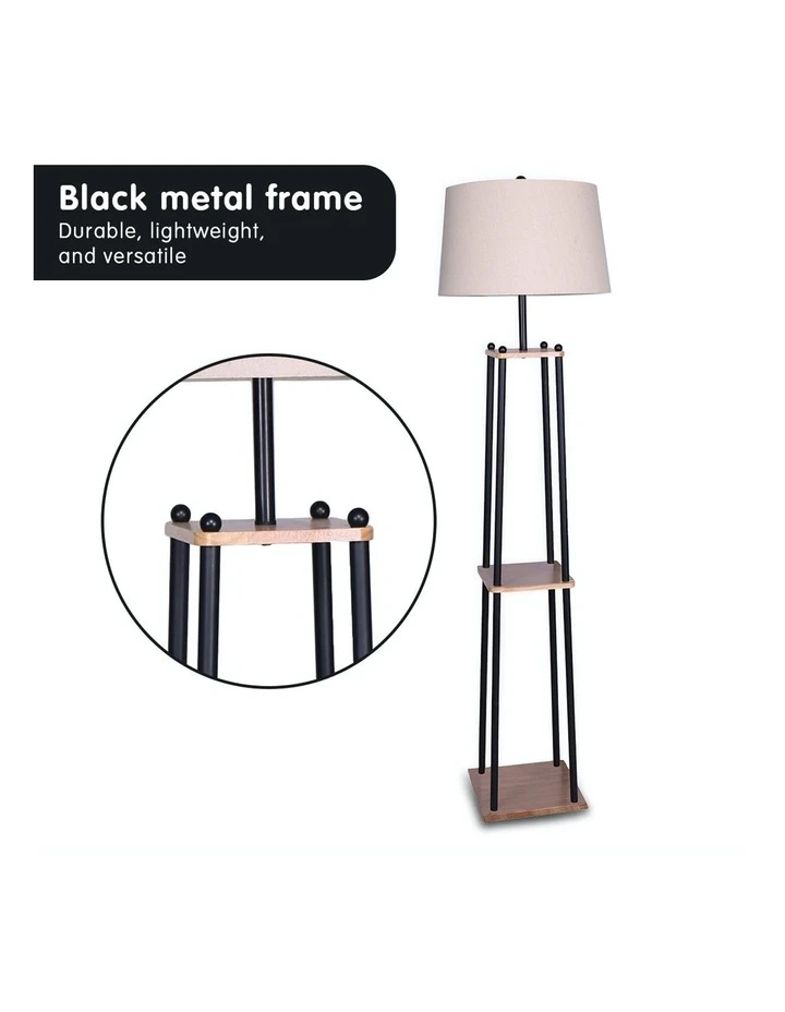 Best reviews of ⭐ Sarantino Metal Etagere Floor Lamp With Wood Shelf Light Cream Linen Fabric Shade ✨ 5 Best reviews of ⭐ Sarantino Metal Etagere Floor Lamp With Wood Shelf Light Cream Linen Fabric Shade ✨ - Image 5