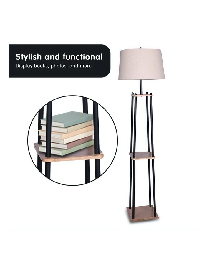 Best reviews of ⭐ Sarantino Metal Etagere Floor Lamp With Wood Shelf Light Cream Linen Fabric Shade ✨ 6 Best reviews of ⭐ Sarantino Metal Etagere Floor Lamp With Wood Shelf Light Cream Linen Fabric Shade ✨ - Image 6