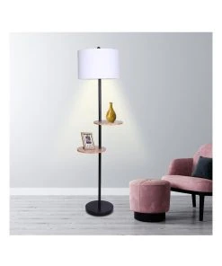 Deals β¨ Sarantino Metal Floor Lamp Stand With Black Post In Round Shade Wooden Shelves White π 10 Deals β¨ Sarantino Metal Floor Lamp Stand With Black Post In Round Shade Wooden Shelves White π -Deals Home DΓ©cor Store 828975790 5 720x928