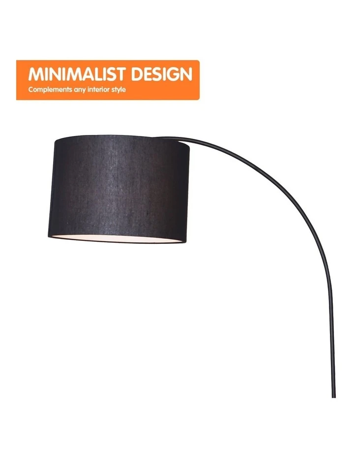 Promo 🔔 Sarantino Metal Arc Arm Floor Lamp Stand Black Post In Round Shade Modern Reading Light ❤️ 3 Promo 🔔 Sarantino Metal Arc Arm Floor Lamp Stand Black Post In Round Shade Modern Reading Light ❤️ - Image 3
