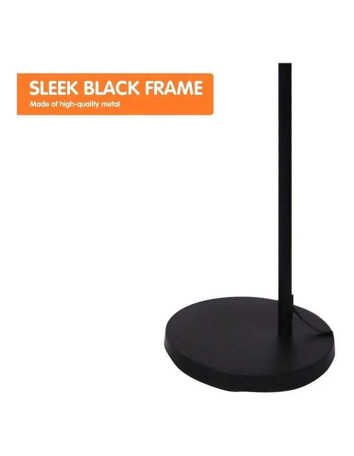 Promo 🔔 Sarantino Metal Arc Arm Floor Lamp Stand Black Post In Round Shade Modern Reading Light ❤️ 4 Promo 🔔 Sarantino Metal Arc Arm Floor Lamp Stand Black Post In Round Shade Modern Reading Light ❤️ - Image 4
