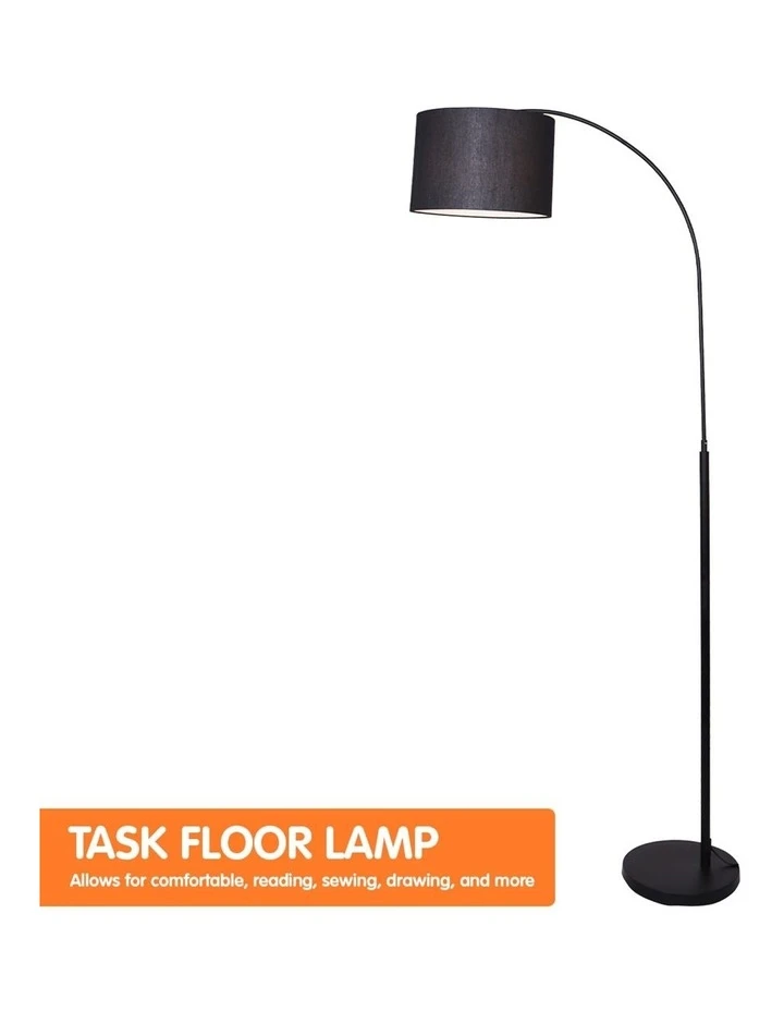 Promo 🔔 Sarantino Metal Arc Arm Floor Lamp Stand Black Post In Round Shade Modern Reading Light ❤️ 5 Promo 🔔 Sarantino Metal Arc Arm Floor Lamp Stand Black Post In Round Shade Modern Reading Light ❤️ - Image 5