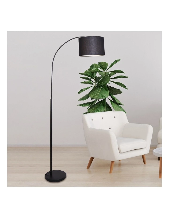 Promo 🔔 Sarantino Metal Arc Arm Floor Lamp Stand Black Post In Round Shade Modern Reading Light ❤️ 6 Promo 🔔 Sarantino Metal Arc Arm Floor Lamp Stand Black Post In Round Shade Modern Reading Light ❤️ - Image 6