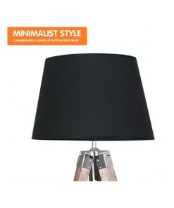 Top 10 🎁 Sarantino Solid Wood Tripod Floor Lamp Adjustable Height Stand Black Linen Round Shade ✔️ -Deals Home Décor Store 828976150 3 720x928