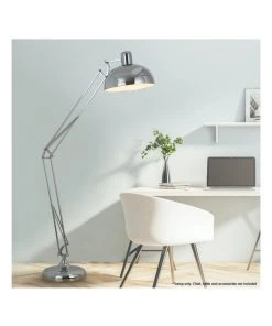 Outlet 😍 Sarantino Architect Spot Lamp With Adjustable Height Metal Half Globe Silver Reading Light 🎁 -Deals Home Décor Store 828976600 3 720x928