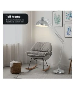 Outlet 😍 Sarantino Architect Spot Lamp With Adjustable Height Metal Half Globe Silver Reading Light 🎁 -Deals Home Décor Store 828976600 6 720x928
