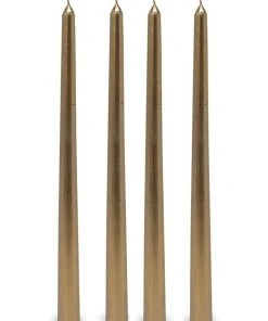 Hot Sale 🧨 Salt&Pepper Spa Tapered Candle Set - 30cm - Set of 4 - Gold 😍 -Deals Home Décor Store 829375660 2 720x928