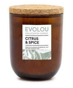 Wholesale ✨ Salt&Pepper Evolou Candle Citrus & Spice 375g ⭐