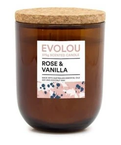 Outlet β€οΈ Salt&Pepper Evolou Candle Rose & Vanilla 375g π₯°