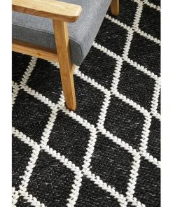 Budget ❤️ Rug Culture Huxley Black Rug 🛒 -Deals Home Décor Store 830583640 3 720x928