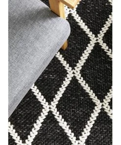 Budget ❤️ Rug Culture Huxley Black Rug 🛒 -Deals Home Décor Store 830583640 5 720x928