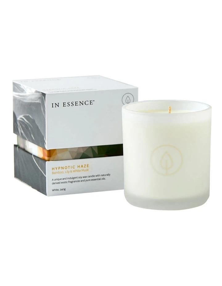 Hot Sale 😉 In Essence Hypnotic Haze Bamboo, Lily & White Musk Candle ✨ 1 Hot Sale 😉 In Essence Hypnotic Haze Bamboo, Lily & White Musk Candle ✨