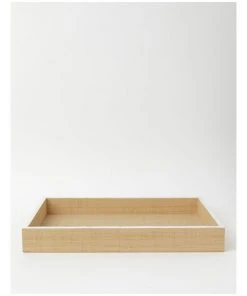 Cheap ✔️ Darren Palmer Raffia & Mother of Pearl Tray 43x30.6cm ❤️