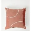 Best Pirce 🥰 Vue Vega Geometric Embroidered Cushion Terracotta ✔️