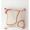 New 👏 Vue Sundance Woven Tufted Cushion with Tassles in Terracotta 👏