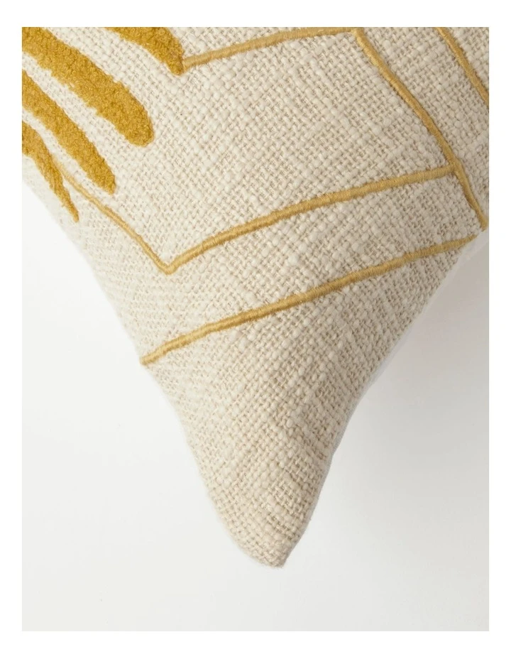 Budget π Vue Maricopa Palm Leaf Embroidered Cushion in Ochre π₯° 2 Budget π Vue Maricopa Palm Leaf Embroidered Cushion in Ochre π₯° - Image 2