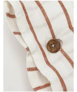 Buy 👏 Heritage Ridgeway Linen Striped Cushion Melon ⭐ -Deals Home Décor Store 832961260 4 720x928