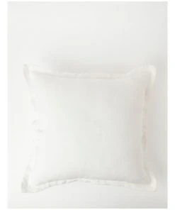 Best deal ⌛ Heritage Hilltop Flanged Linen Cushion White ✨