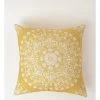 Flash Sale 🧨 Heritage Lorenzo Medallion Print & Embroidered Cushion Yellow ✔️