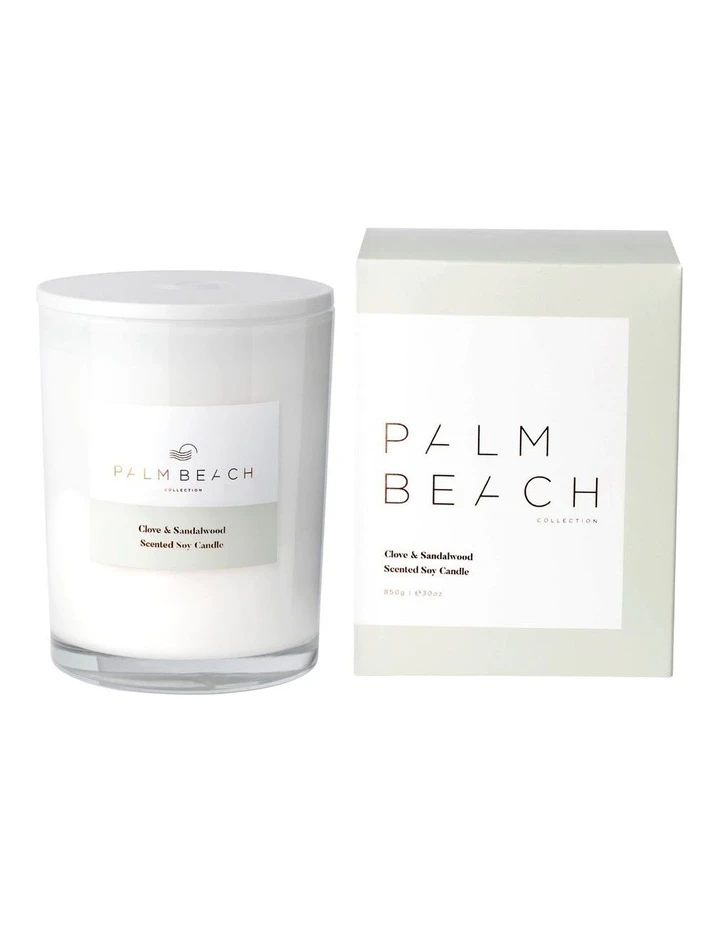 Buy ✨ Palm Beach Collection Clove & Sandalwood 850g Scented Soy Deluxe Candle 🤩 1 Buy ✨ Palm Beach Collection Clove & Sandalwood 850g Scented Soy Deluxe Candle 🤩