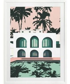 Promo ❤️ Urban Road Real Housewives Print White Frame 😀