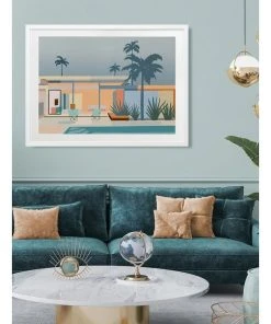 Discount ⌛ Urban Road Serenity Street Print White Frame 🔔 -Deals Home Décor Store 836065900 2 720x928