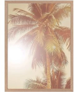 Top 10 😍 Urban Road Sunkissed Palm Print Oak Frame 👏