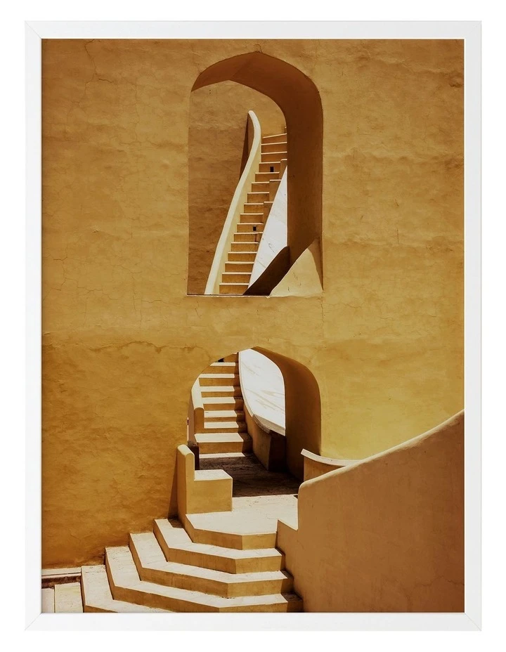 Best reviews of β Urban Road Winding Staircase Mustard Print White Frame π 1 Best reviews of β Urban Road Winding Staircase Mustard Print White Frame π