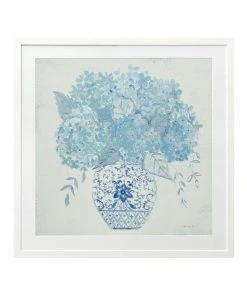 Deals 🛒 Urban Road Ginger Jar Hydrangea Print White Frame 🌟