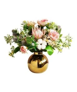 Buy 🌟 Vicky Yao Cotton Multi Colour Rose Floral Arrangement ⌛
