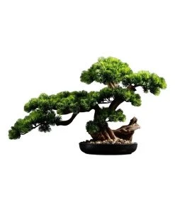 Promo ⭐ Vicky Yao Artificial Bonsai Arrangement with Real Tree Trunk 😉