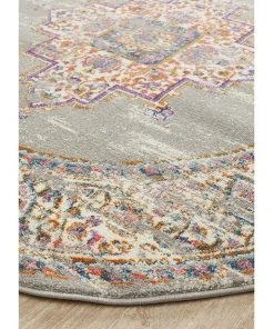 Outlet 🎉 Rug Culture Babylon 211 Grey Round Rug 🔥 -Deals Home Décor Store 838362610 3 720x928