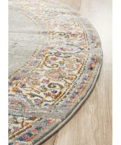 Outlet 🎉 Rug Culture Babylon 211 Grey Round Rug 🔥 -Deals Home Décor Store 838362610 4 720x928