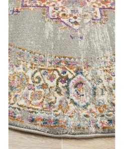 Outlet 🎉 Rug Culture Babylon 211 Grey Round Rug 🔥 -Deals Home Décor Store 838362610 5 720x928