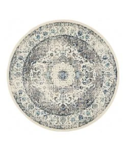Deals ✔️ Rug Culture Evoke Mist White Transitional Round Rug 🛒