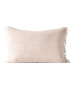 Promo 🎁 Aura Home Vintage Linen Fringe Rectangle Cushion Shell ✨