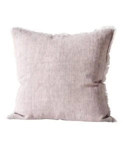 Hot Sale 😍 Aura Home Vintage Linen Fringe Cushion Dusk 😀