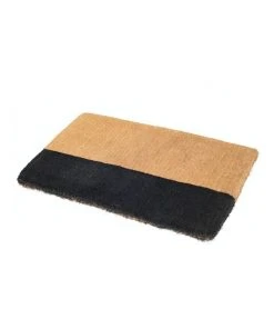 New 👏 Fab Habitat 45x75 cm Black Belt Coir Doormat 💯
