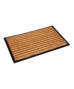 Best Sale 😍 Fab Habitat Stripes Rubber Bordered Coir Doormat 45x75 cm 😀