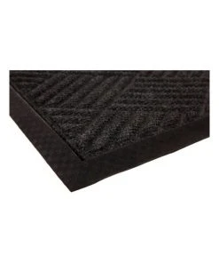 Hot Sale ✨ Fab Habitat Ellora Charcoal Striped Polypropylene Doormat, Thin Welcome Entry Mat 90x150 cm 🥰 -Deals Home Décor Store 840964150 2 720x928