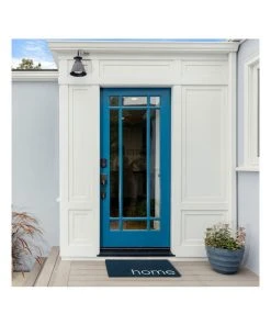 Top 10 😀 Fab Habitat Blue Home PVC Backed Coir Doormat 60x90 cm ⭐ -Deals Home Décor Store 840965680 3 720x928