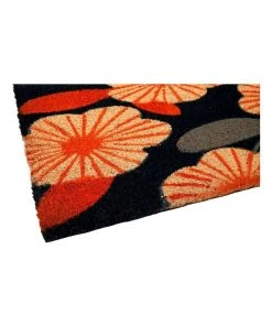 Best Pirce 🎉 Fab Habitat Floral PVC Backed Coir Doormat 45x120 cm ⭐ -Deals Home Décor Store 840965860 4 720x928