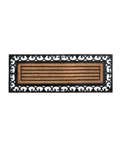 Best Sale 🔔 Fab Habitat 45x120cm Nautica Rubber Bordered Coir Doormat 😉