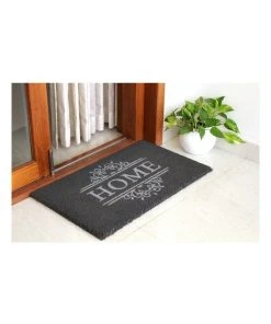 Discount ❤️ Fab Habitat Home Dark Grey PVC Backed Coir Doormat 45x75 cm ❤️ -Deals Home Décor Store 840966310 4 720x928