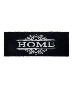 Best Sale 🤩 Fab Habitat Home Dark Grey PVC Backed Coir Doormat 60x90 cm ✔️