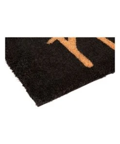 Budget 🌟 Fab Habitat Hello - Black PVC Backed Coir Doormat 45x75 cm ✔️ -Deals Home Décor Store 840968020 4 720x928